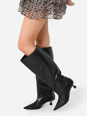 GANNI  Slouchy High Shaft Boot NEW
